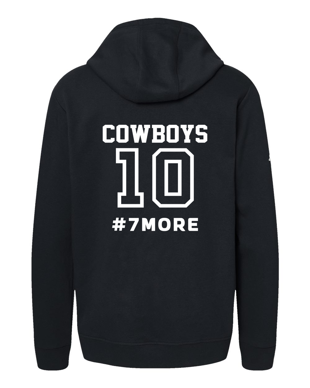 Adidas - Unisex Fleece Hooded Black Sweatshirt