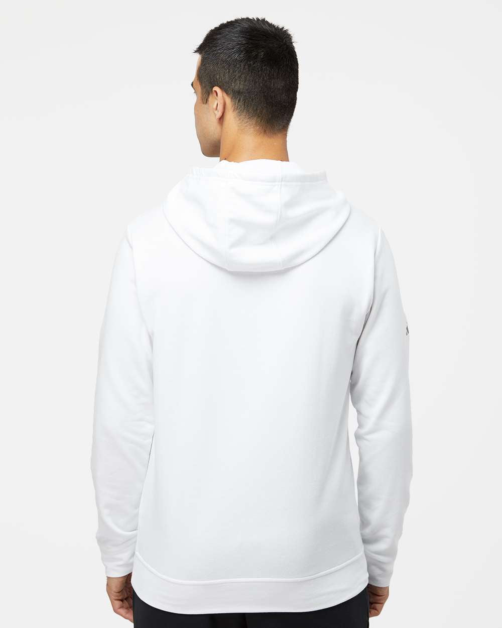 Adidas - Unisex Fleece Hooded White Sweatshirt