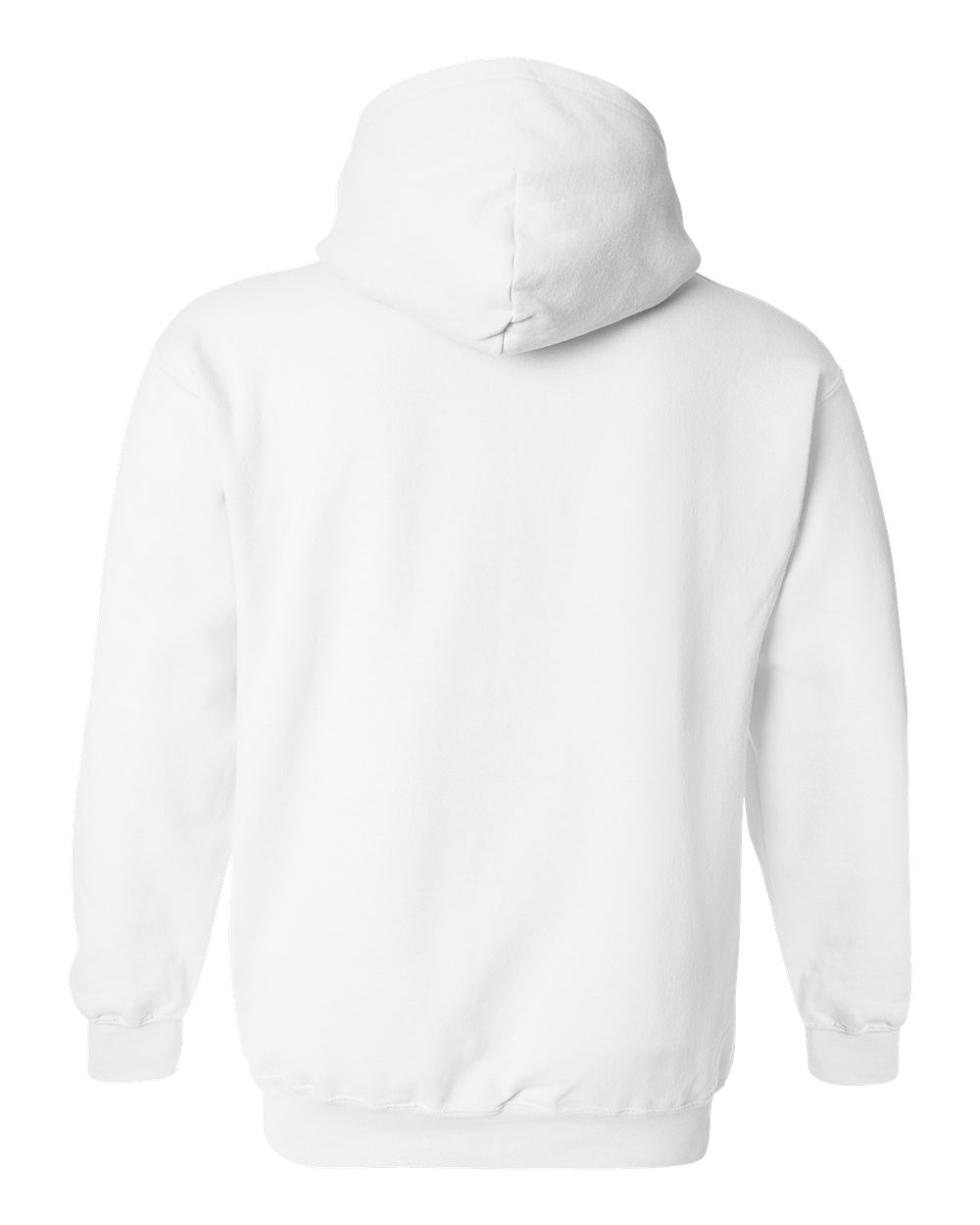Gildan - Unisex Heavy Blend™ Hooded White Sweatshirt