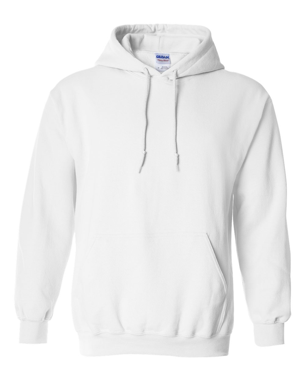 Gildan - Unisex Heavy Blend™ Hooded White Sweatshirt