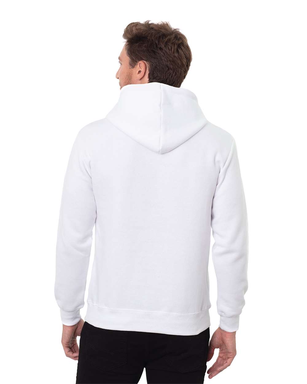 Threadfast - Unisex Epic Fleece Pullover Hooded White Sweatshirt