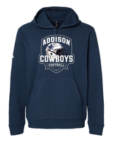 Adidas - Unisex Fleece Hooded Black Sweatshirt