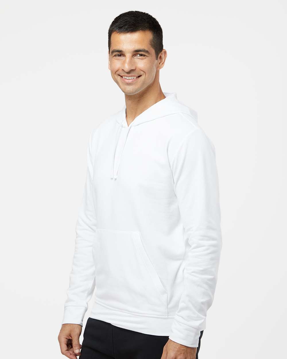 Adidas - Unisex Fleece Hooded White Sweatshirt